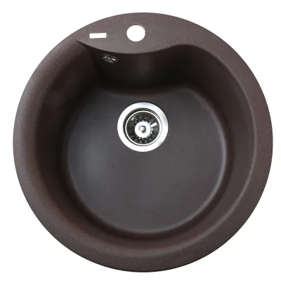 Гранітна мийка Globus Lux ORTA 485 мм-А0006, коричневий